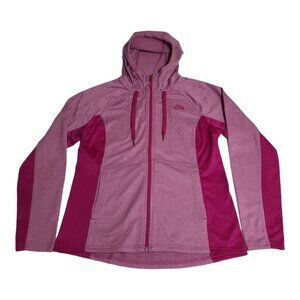 The North Face Jacket 100 WT Cinder Hoodie Women's Sz‎ L Full Zip Pink Two Tone